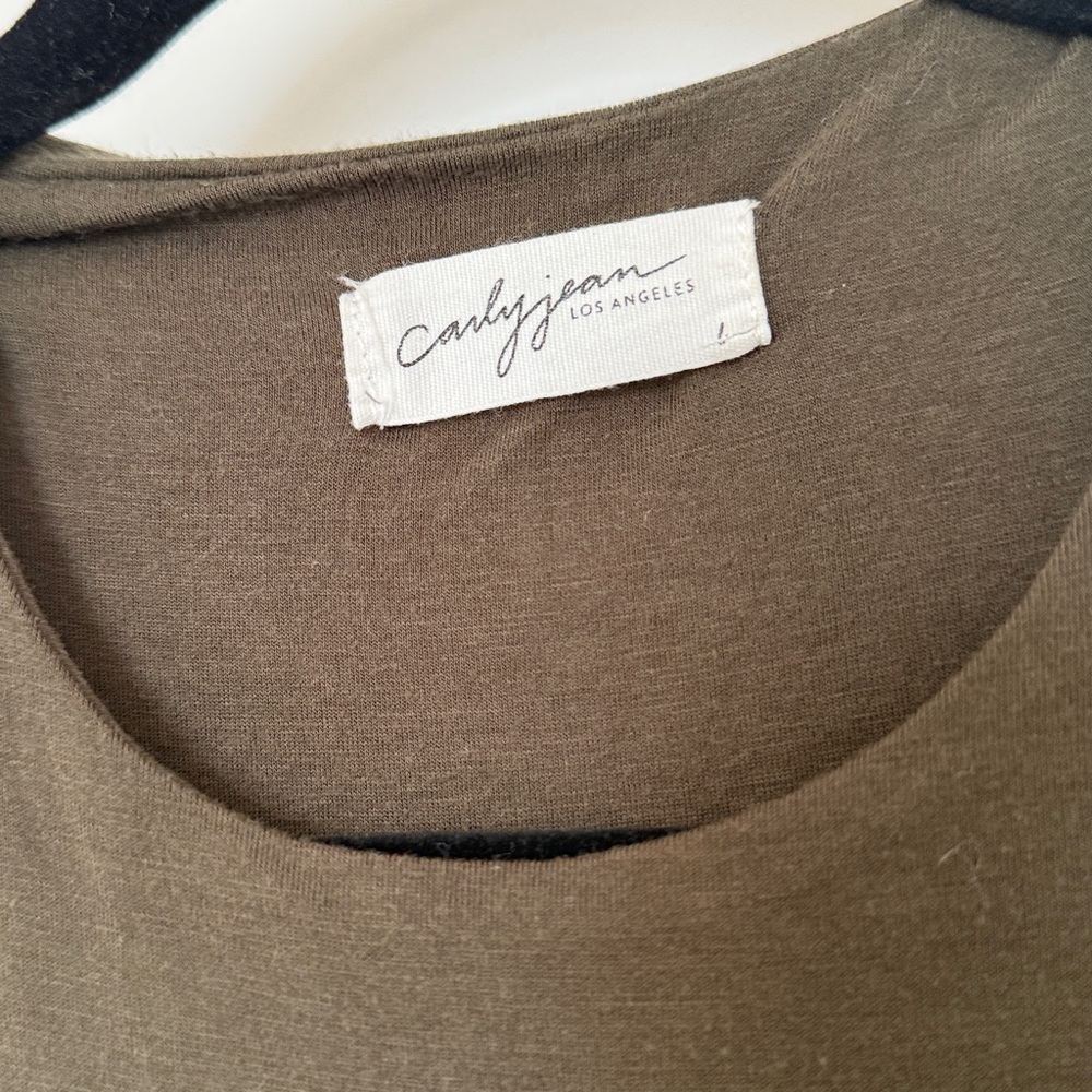 •NWOT CJLA Eden Tank in Olive - Picture 3 of 7